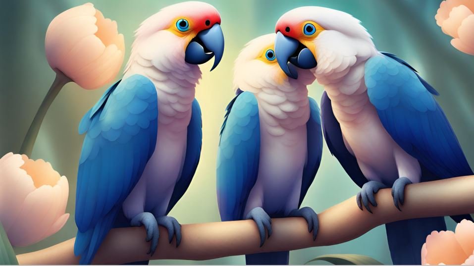 exotic hyacinth macaws