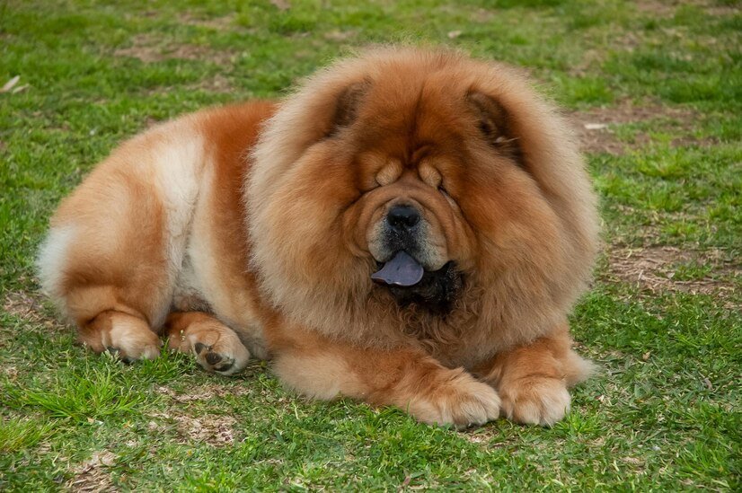 chow chow purebred dog